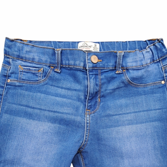 Girls Jordache Adj Waist Super Skinny Jeans Sz 18 - Picture 2 of 4